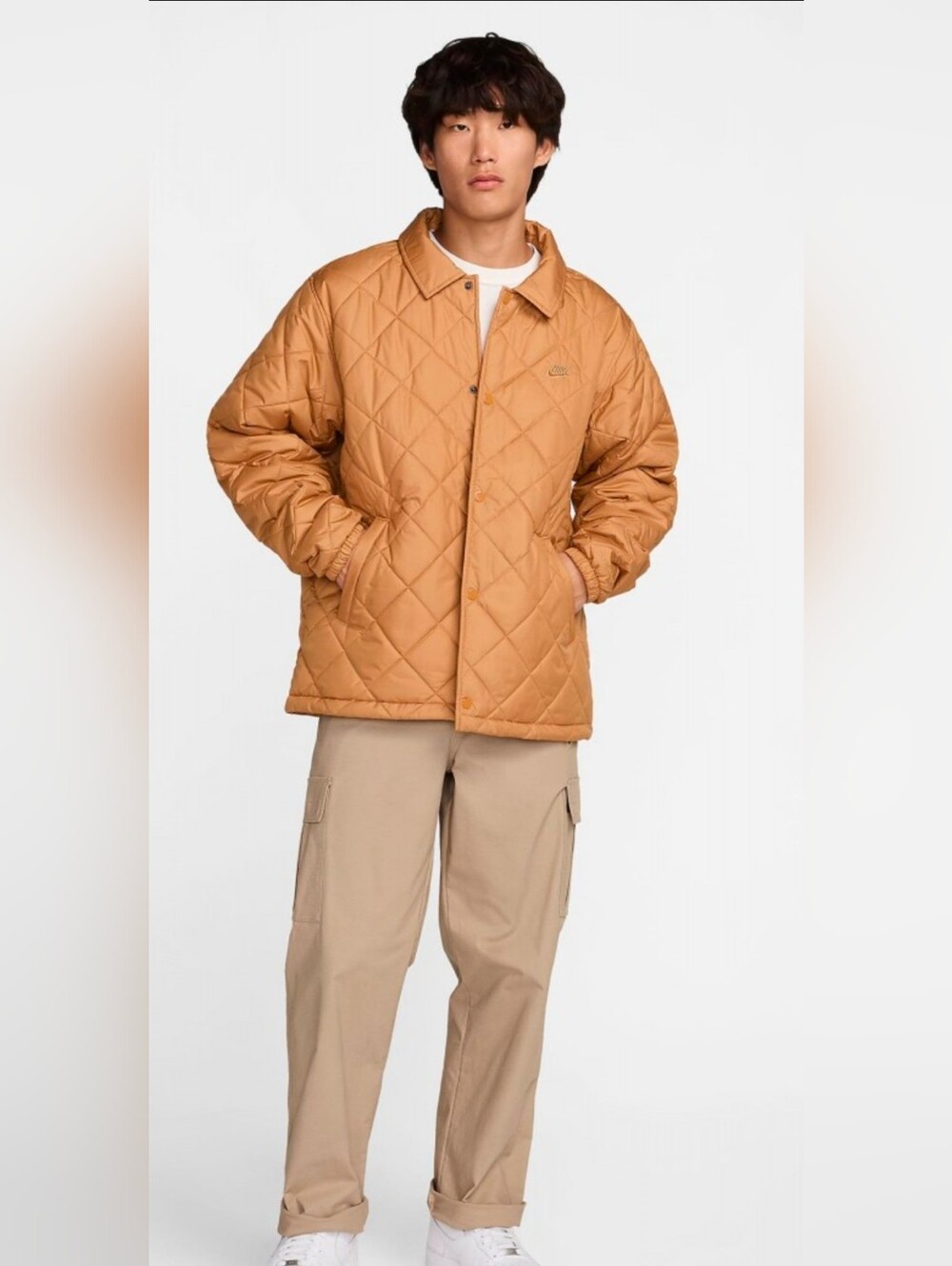 NWT New Nike Men Club Therma-Fit Adult Jacket Caramel